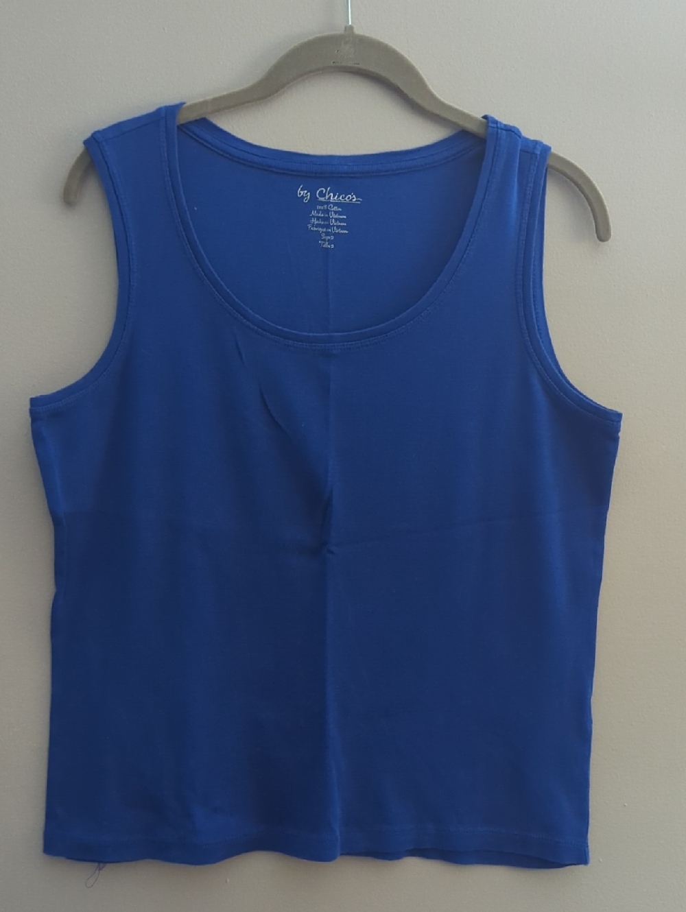 Chico's Cobalt Scoop Neck Tank Top